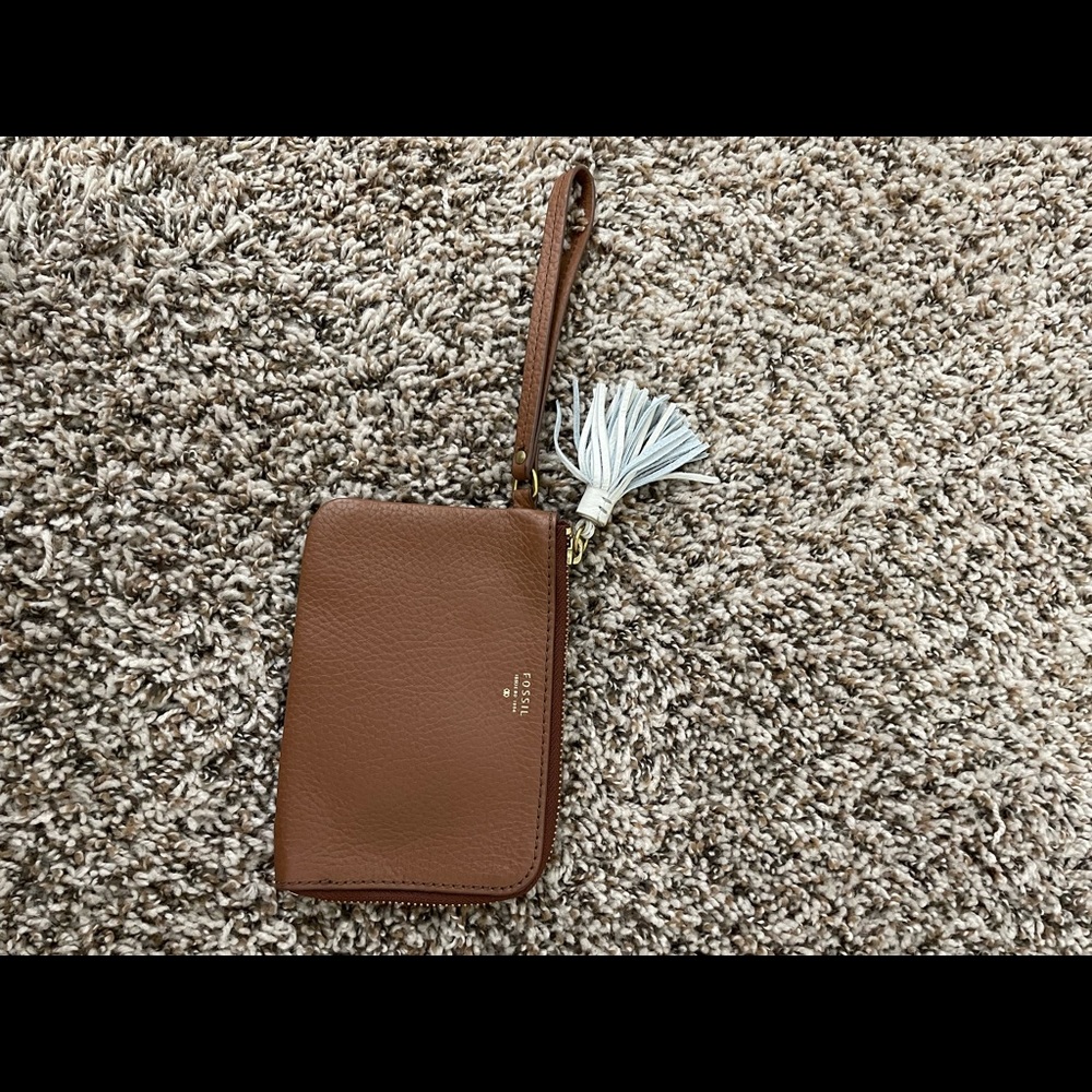 Fossil Leather Wristlet